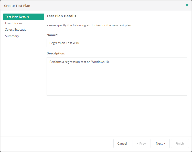 Test Automation - Create Test Plan - Test Plan Details