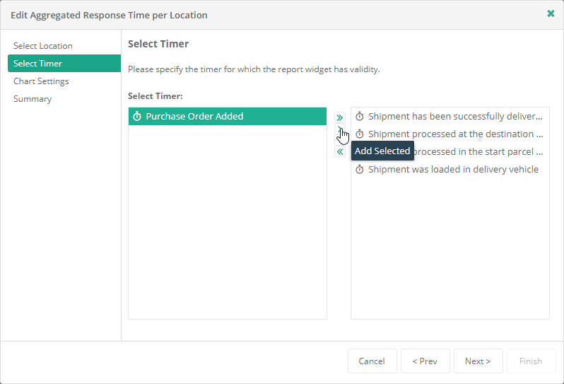 Service Report Aggregated Repsonse Time per Location Settings