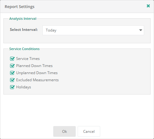 Service Report Settings