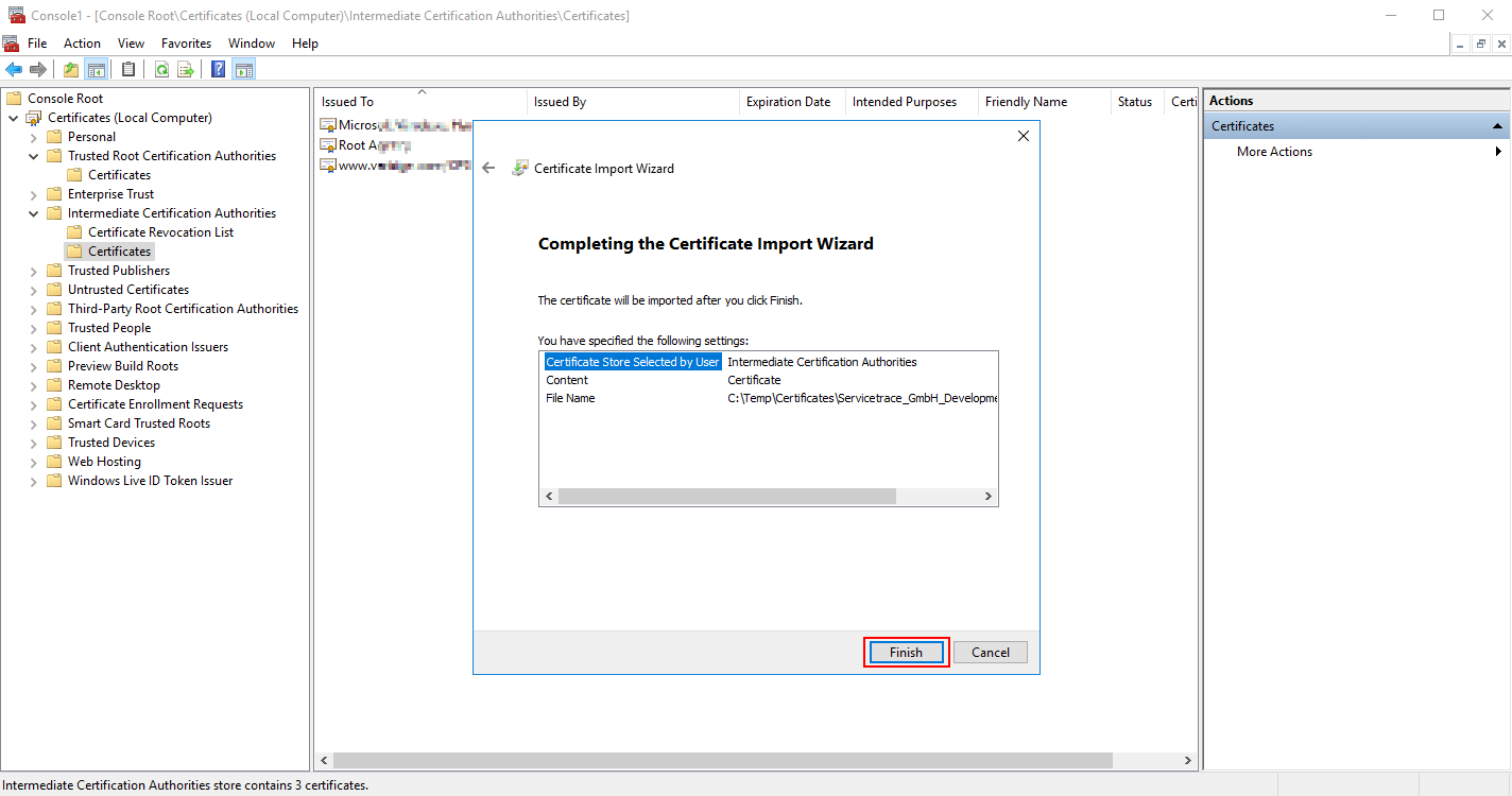 conf_ImportCert_WinKeystore_MMC_File_AddSnapIn_Certificates_IntermediateCA_Import_Finish